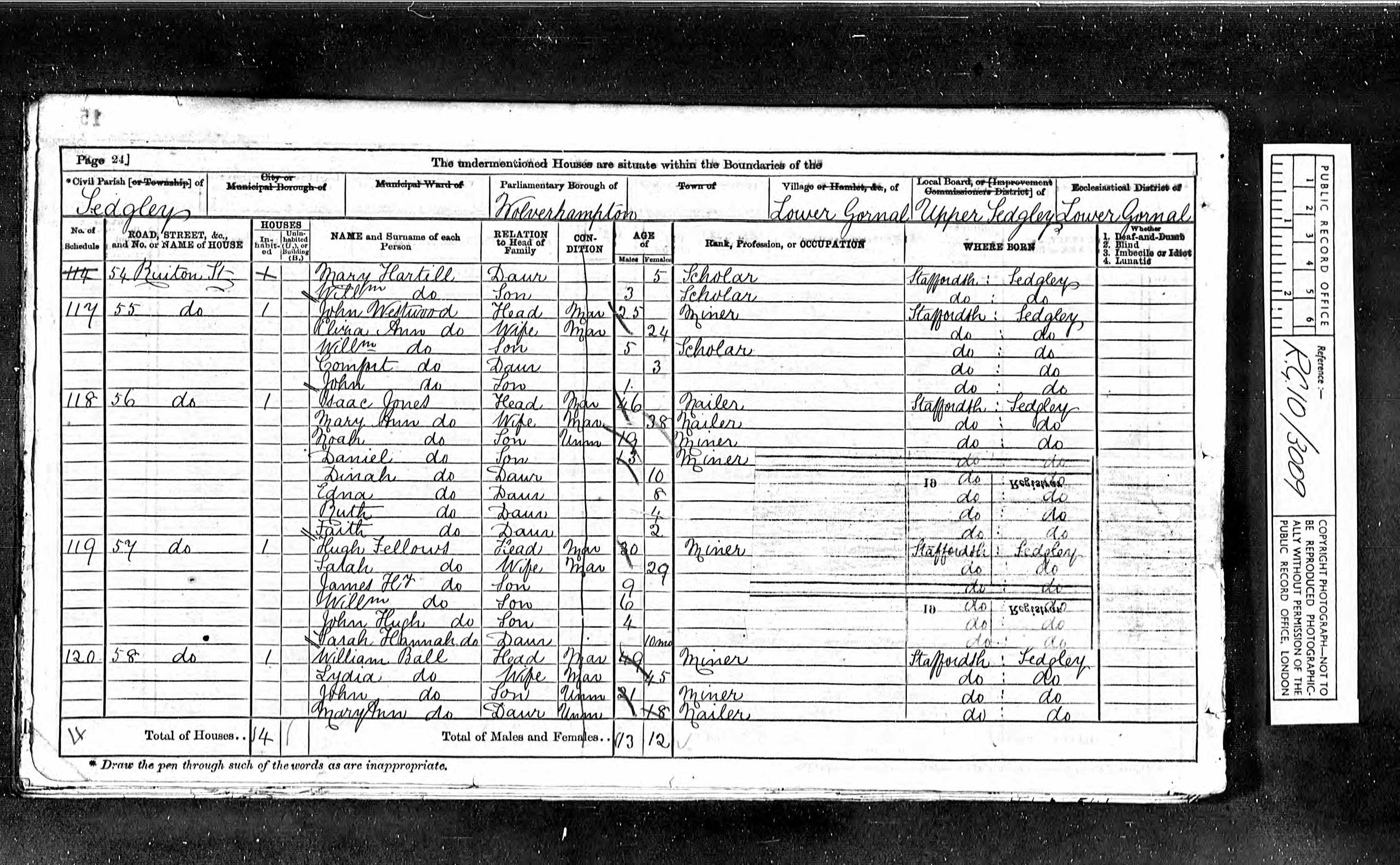 1871 Census John Westwood